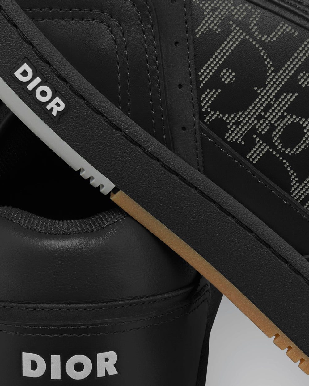 Dior World Tour B27 Black Dior Oblique Galaxy Leather with Smooth Calfskin and Suede Low Top Sneakers - 5