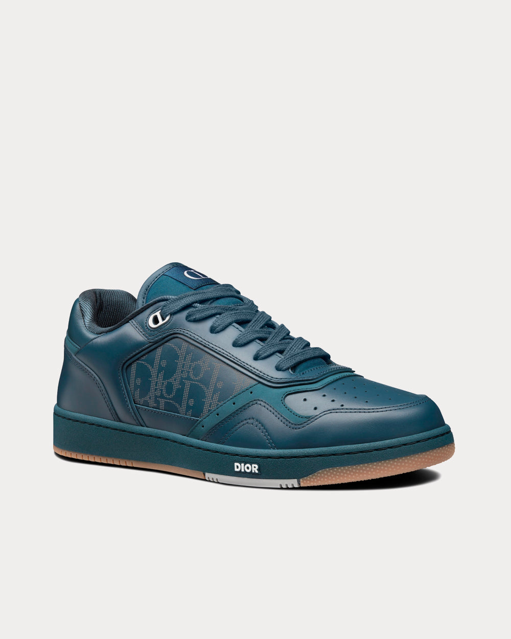 Dior World Tour B27 Navy Blue Dior Oblique Galaxy Leather with Smooth Calfskin and Suede Low Top Sneakers - 2