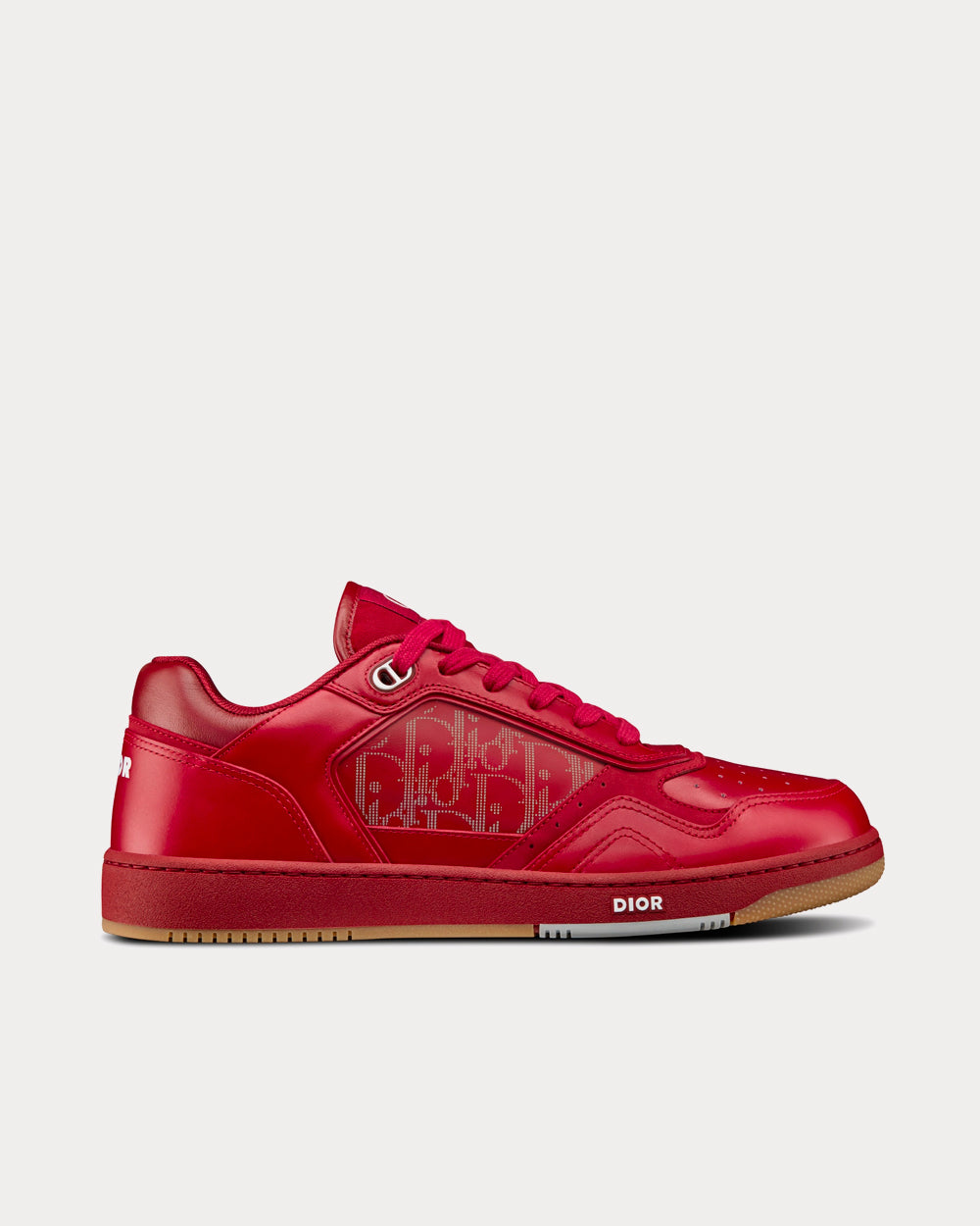 World Tour B27 Red Dior Oblique Galaxy Leather with Smooth Calfskin and  Suede Low Top Sneakers