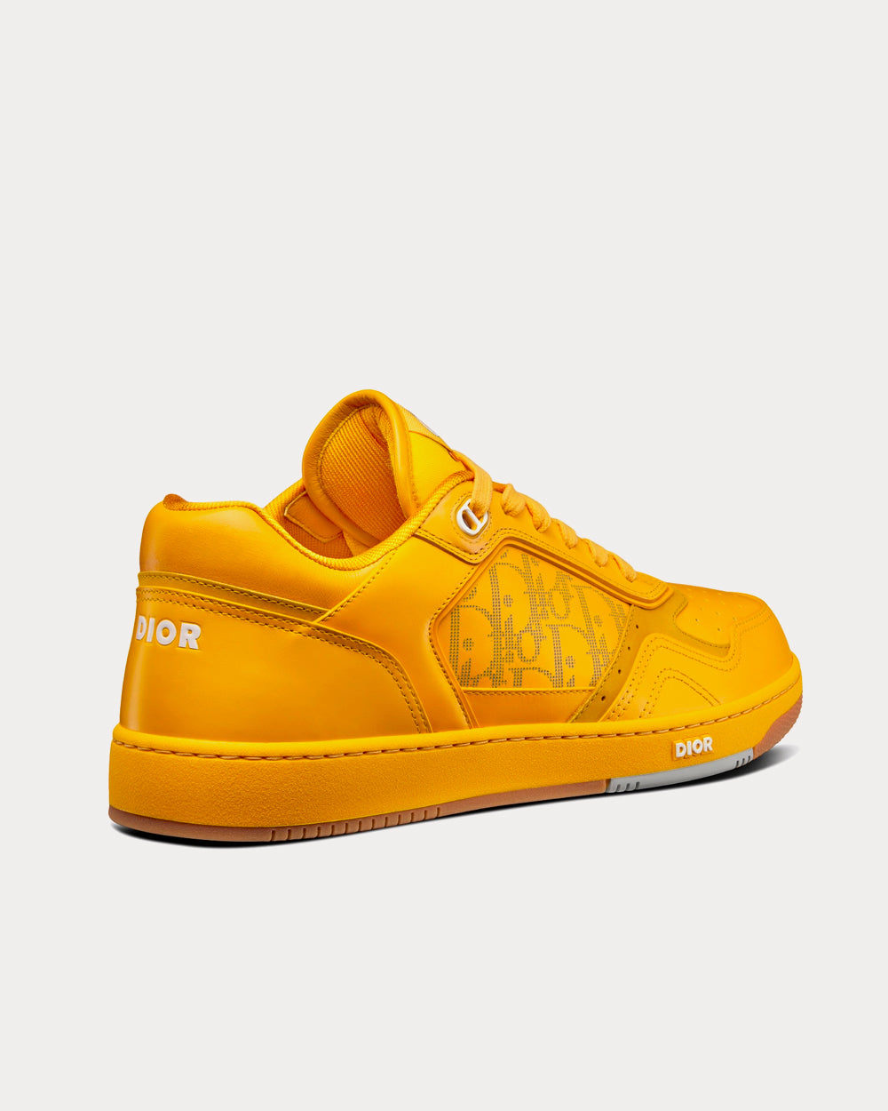 Dior World Tour B27 Yellow Dior Oblique Galaxy Leather with Smooth Calfskin and Suede Low Top Sneakers - 3