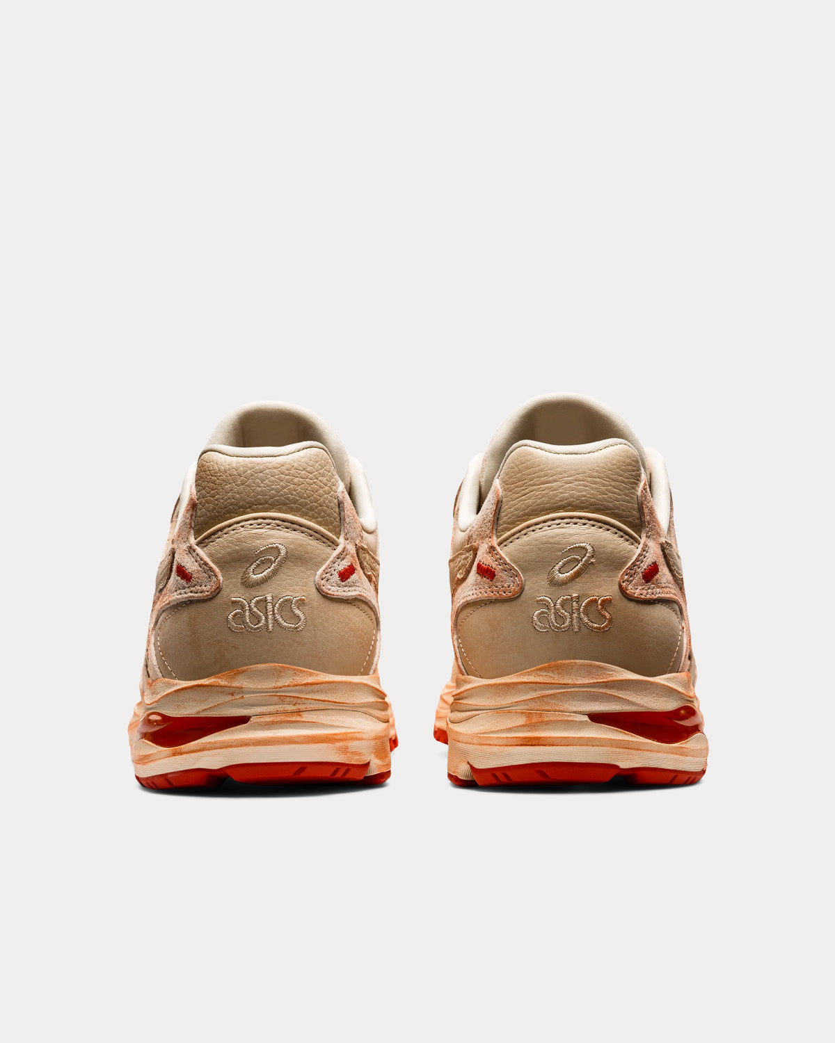 Asics x Denim Tears GEL-MC PLUS Red Clay / Asics Cream Low Top Sneakers - 4