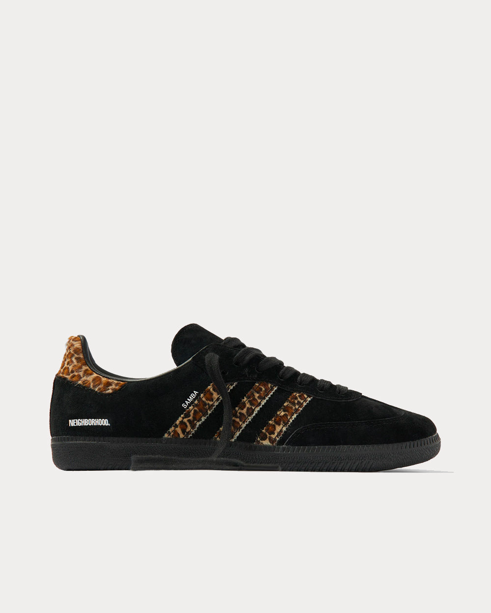 Adidas x END X Neighborhood Samba Black & Leopard Low Top Sneakers - 1