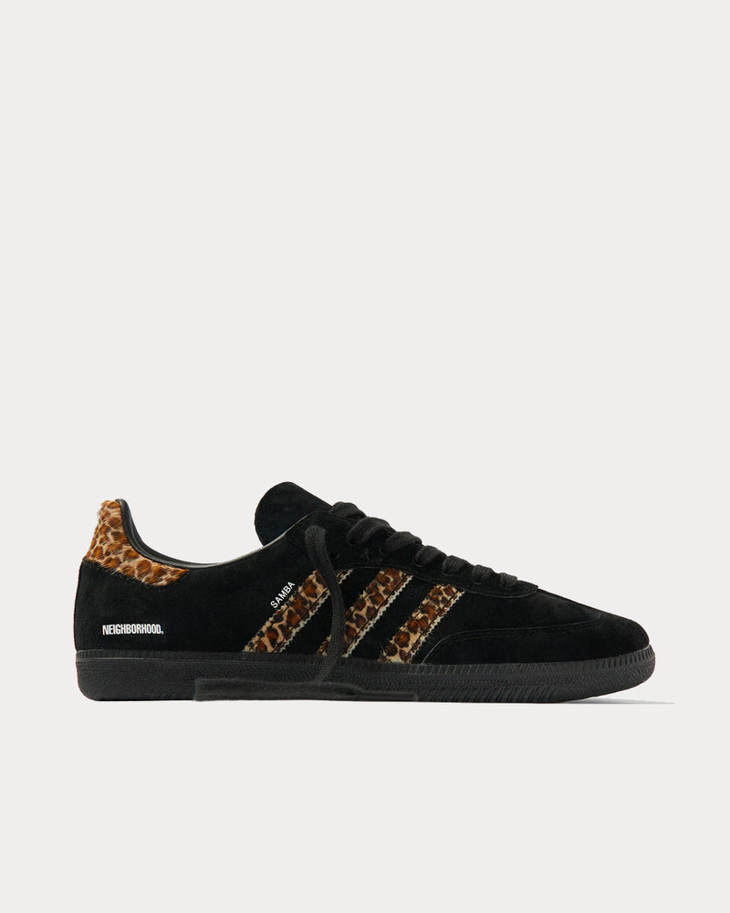 Adidas x End. X Neighborhood Samba Black & Leopard Low Top Sneakers - 1