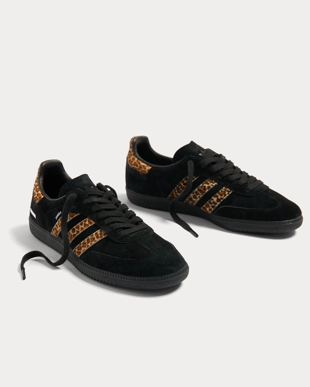 Adidas x END X Neighborhood Samba Black & Leopard Low Top Sneakers - 2