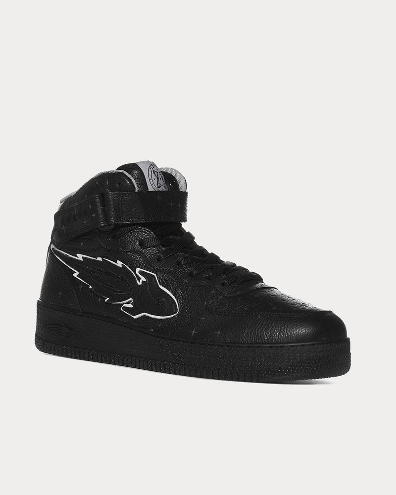 Enterprise Japan Rocket Mid Black High Top Sneakers - 2