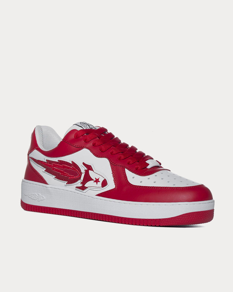 Enterprise Japan Rocket White / Red Low Top Sneakers - 2