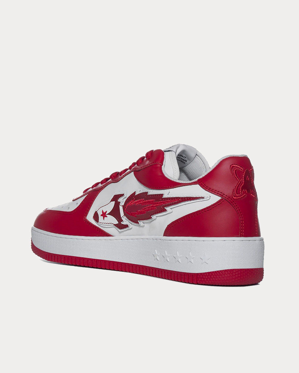 Enterprise Japan Rocket White / Red Low Top Sneakers - 3