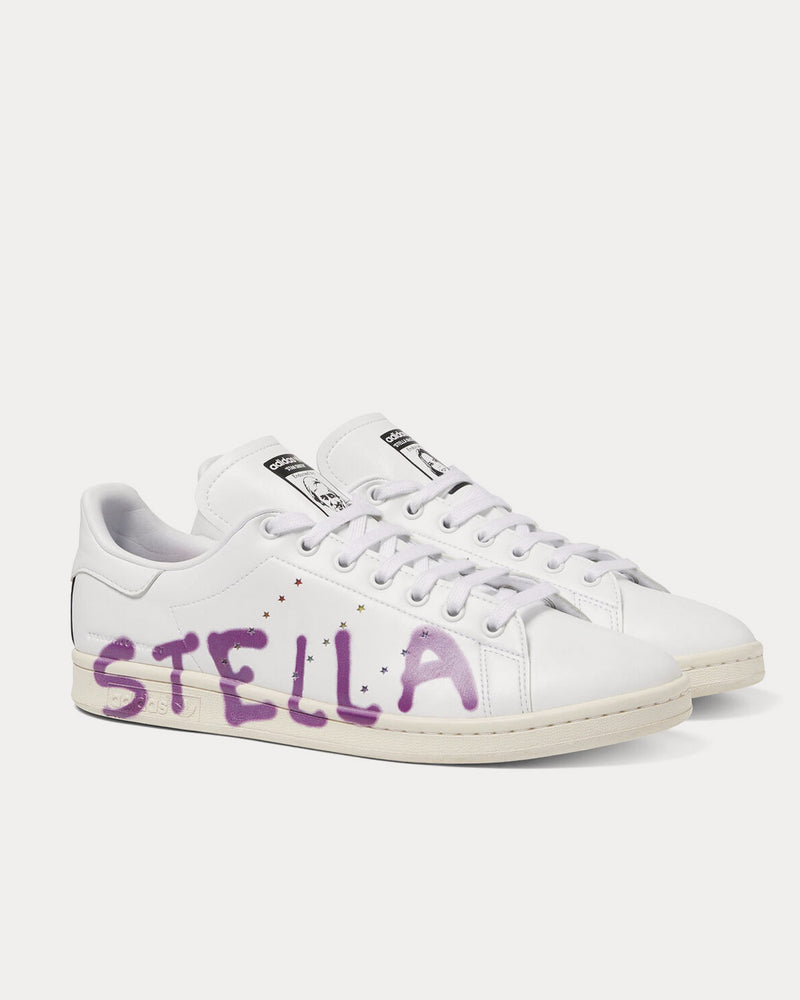 Adidas X Stella McCartney x Ed Curtis Vegan Stan Smith White / Purple Low Top Sneakers - 3