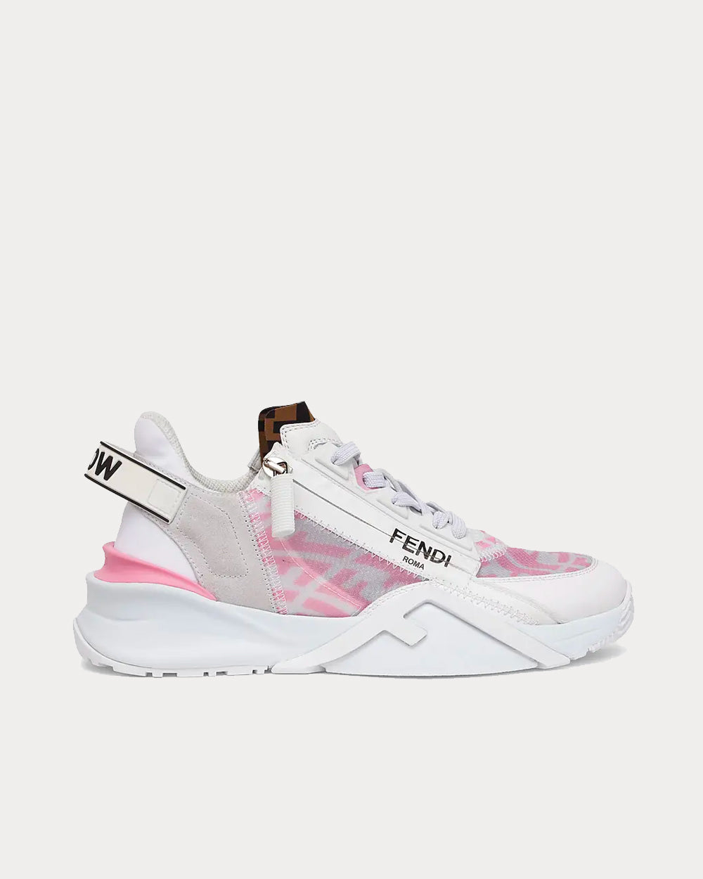 Fendi Flow Nylon Pink Low Top Sneakers Sneak in Peace