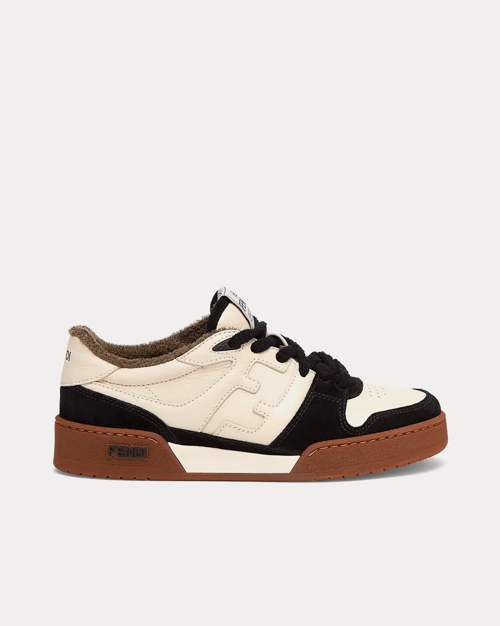 Fendi Match Suede Black Low Top Sneakers - 1