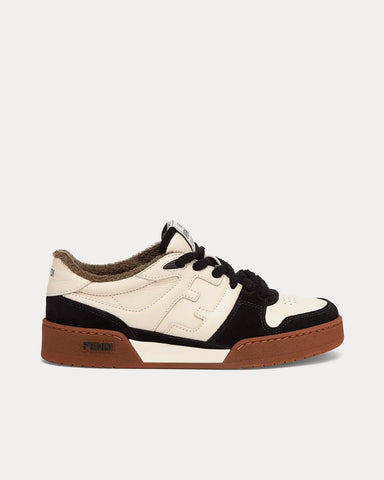 Fendi Match Suede Black Low Top Sneakers