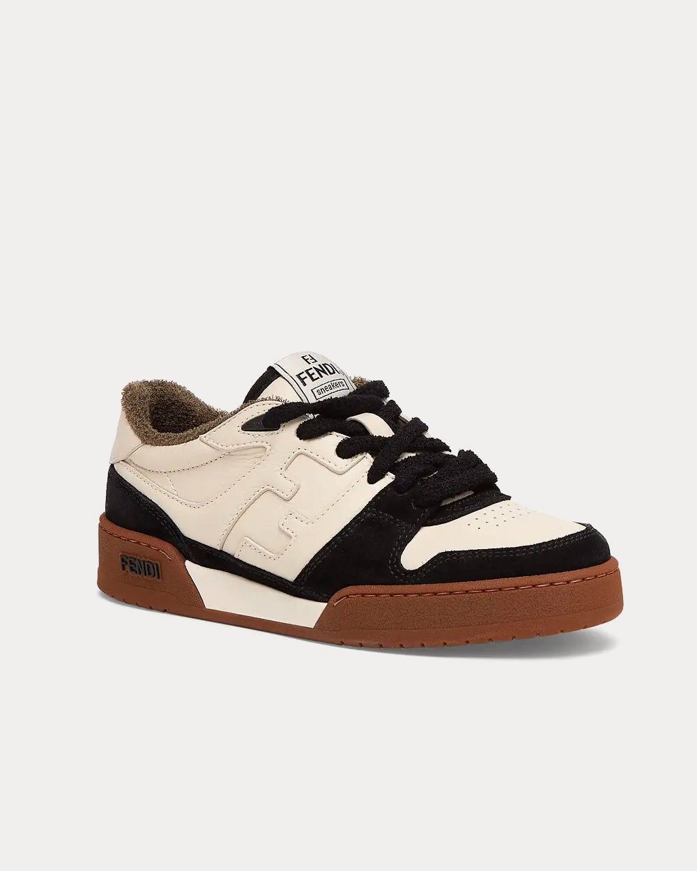 Fendi Match Suede Black Low Top Sneakers - 3