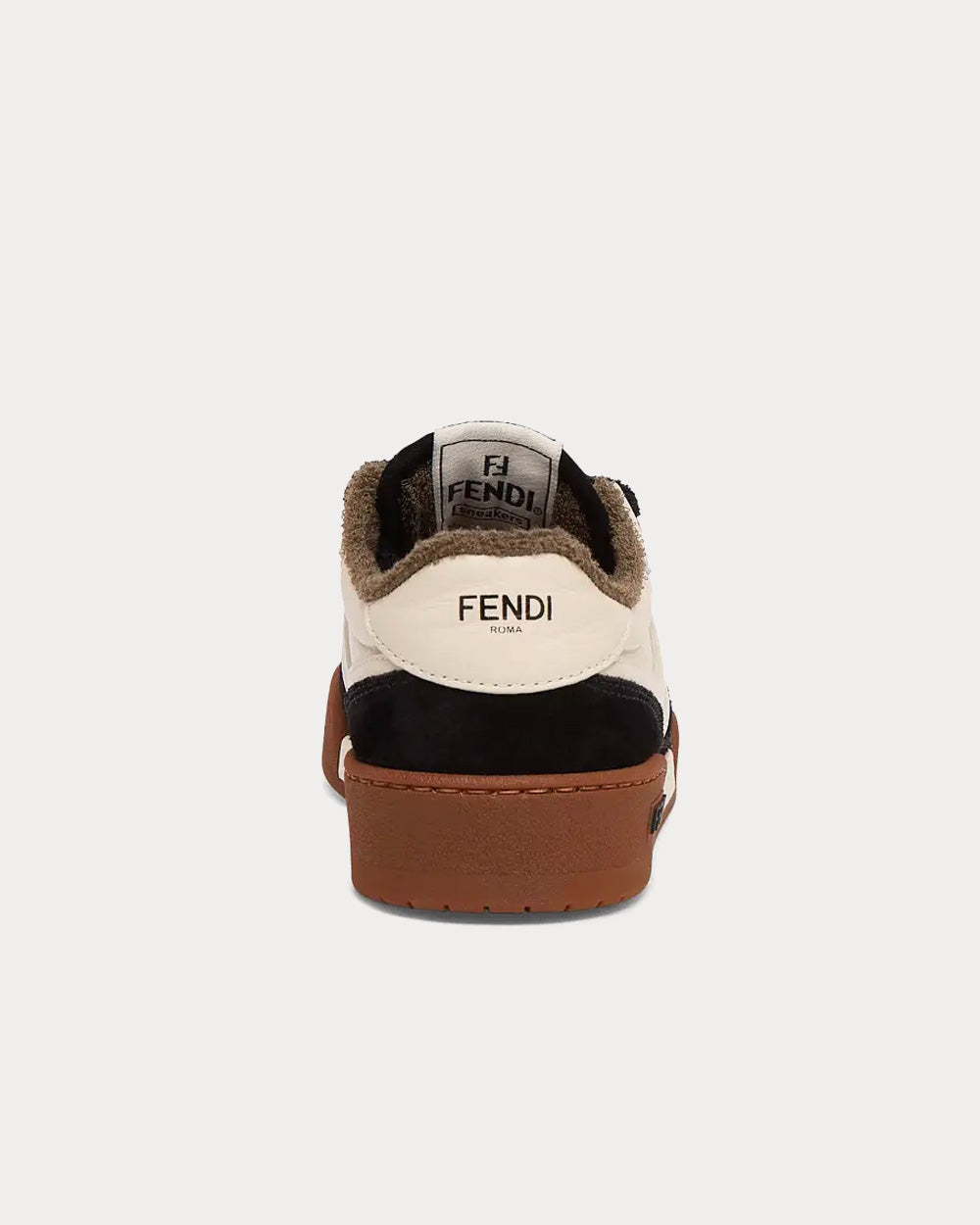 Fendi Match Suede Black Low Top Sneakers - 4