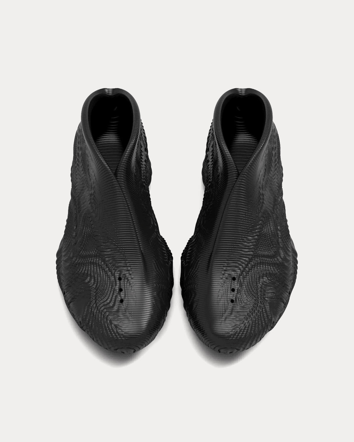 FUSED Eirean 3D Printed Black Mid Top Sneakers - 2