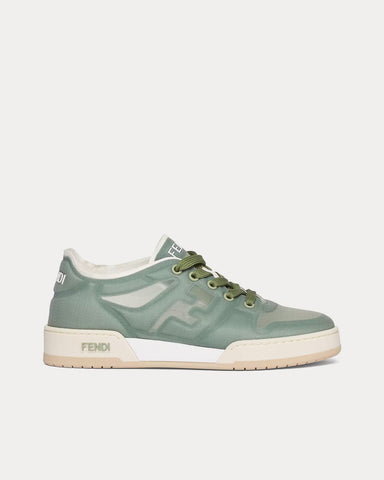 Fendi Match Mesh Green Low Top Sneakers