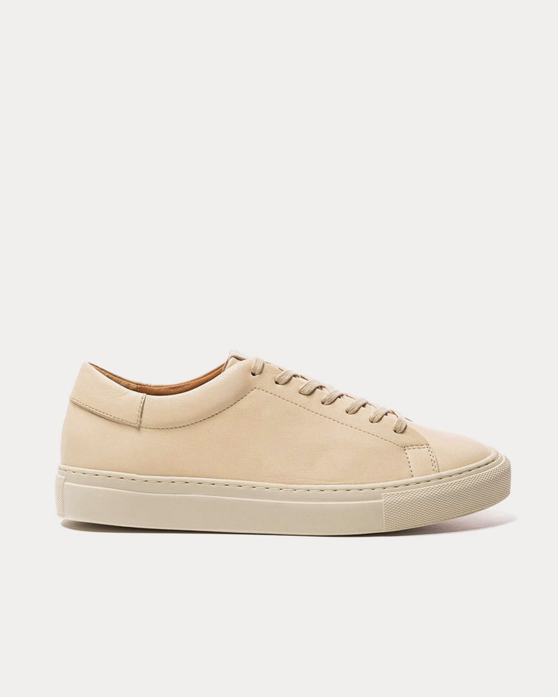 Flattered Stockholm Beige Low Top Sneakers - 1