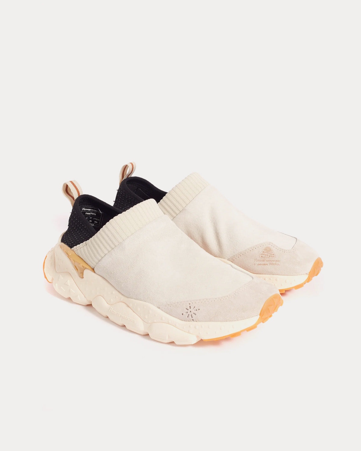 Flower Mountain x Universal Works Camp Suede & Nylon Off-White Slip On Sneakers - 2