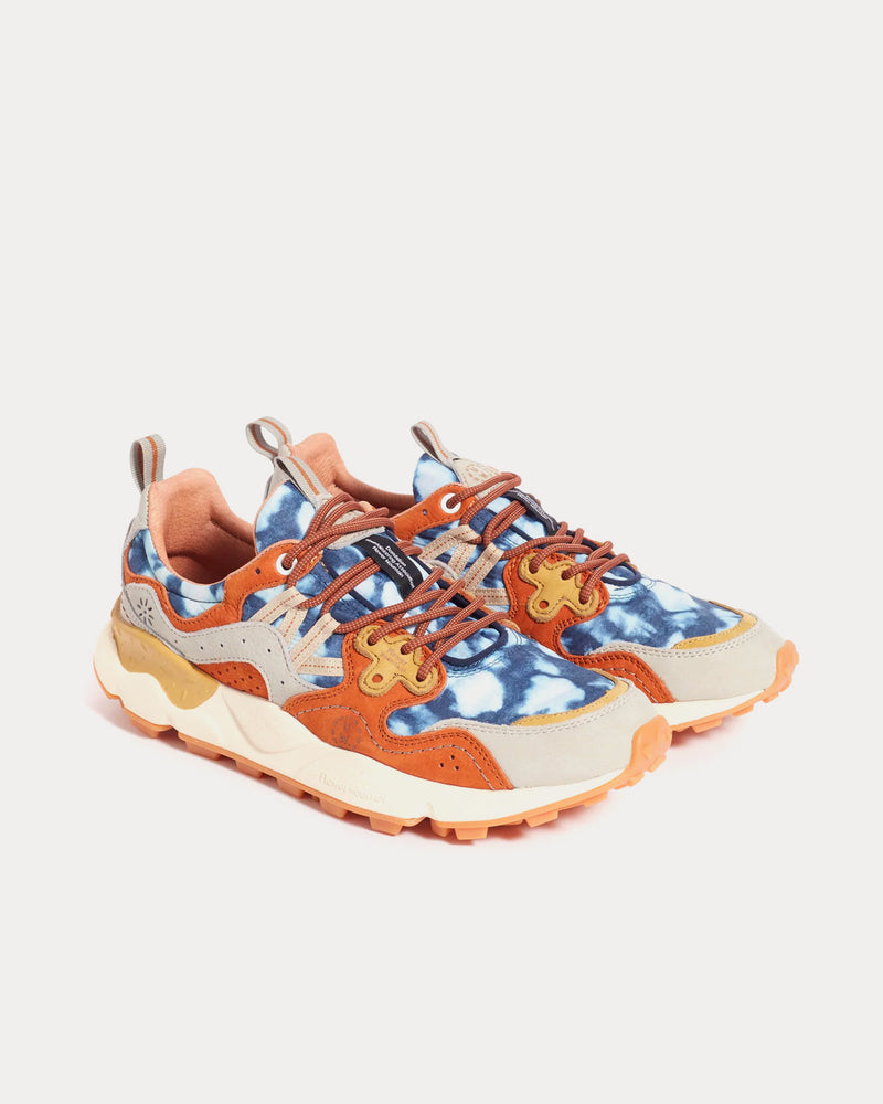 Flower Mountain x Universal Works Yamano 3 Nubuck & Suede Navy / Brown Low Top Sneakers - 2