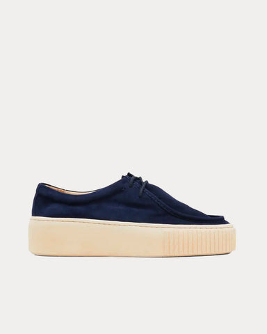 Gabriela Hearst Fontaina Navy Low Top Sneakers