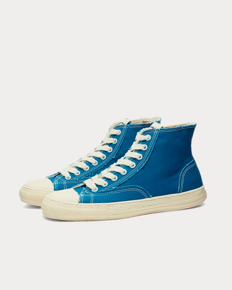 General Scale By Maison Mihara Yasuhiro Past Sole Blue High Top Sneakers - 2