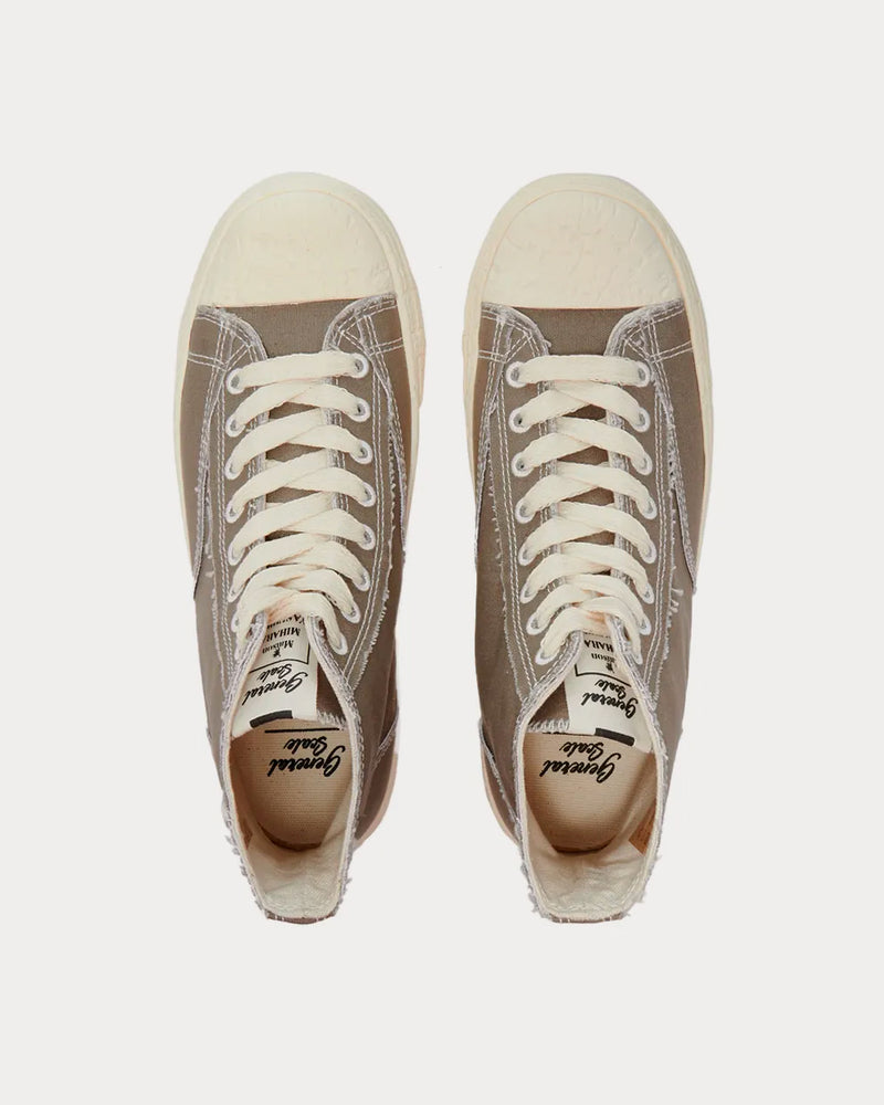 General Scale By Maison Mihara Yasuhiro Past Sole Brown High Top Sneakers - 3