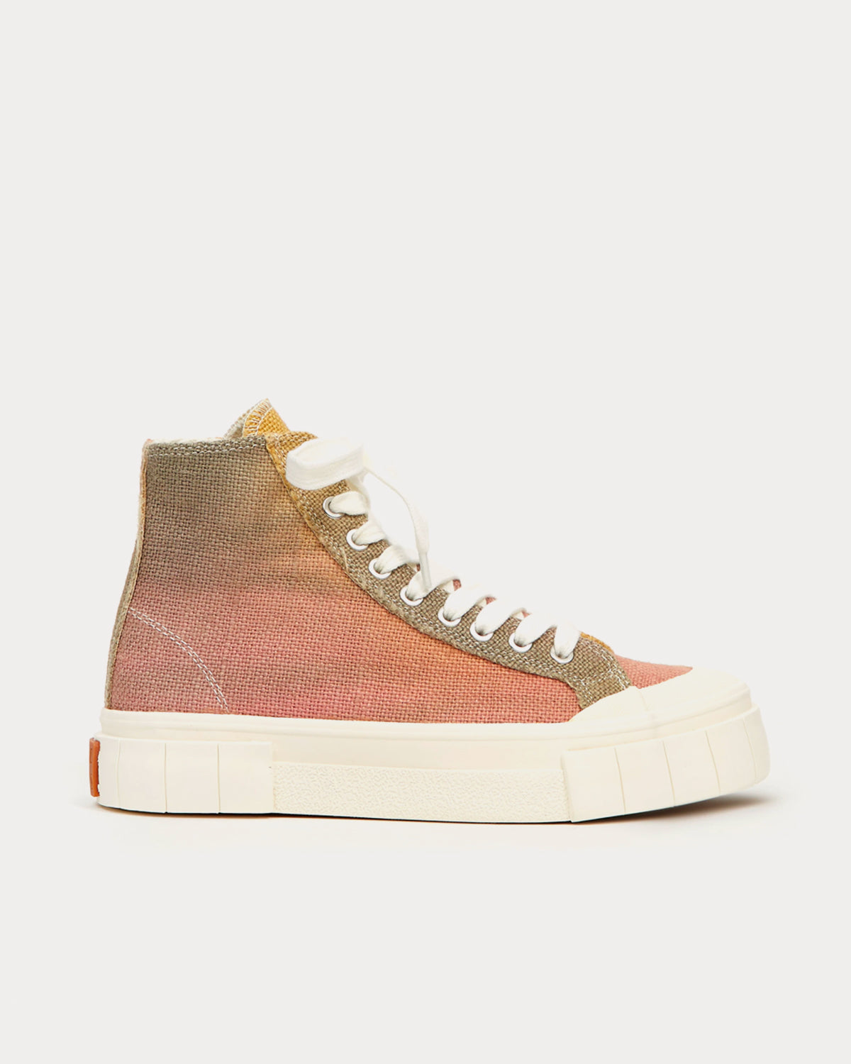 Good News Palm Jute Pink & Yellow High Top Sneakers - 1