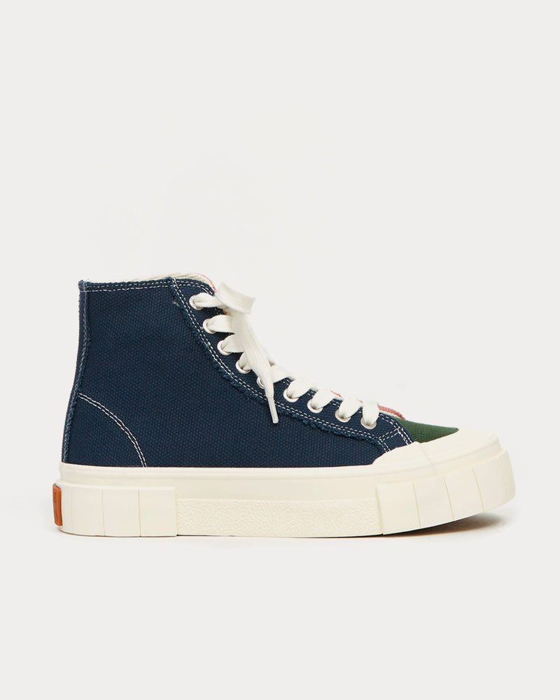 Good News Palm Green / Navy / Pink High Top Sneakers - 1