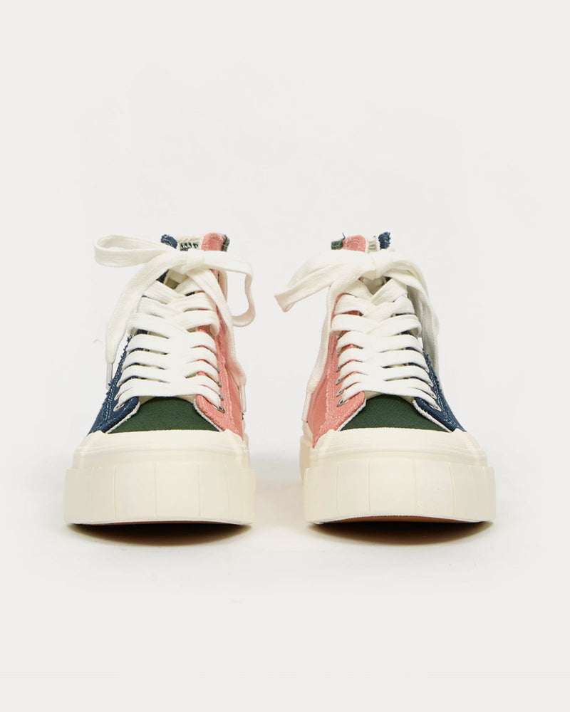 Good News Palm Green / Navy / Pink High Top Sneakers - 3