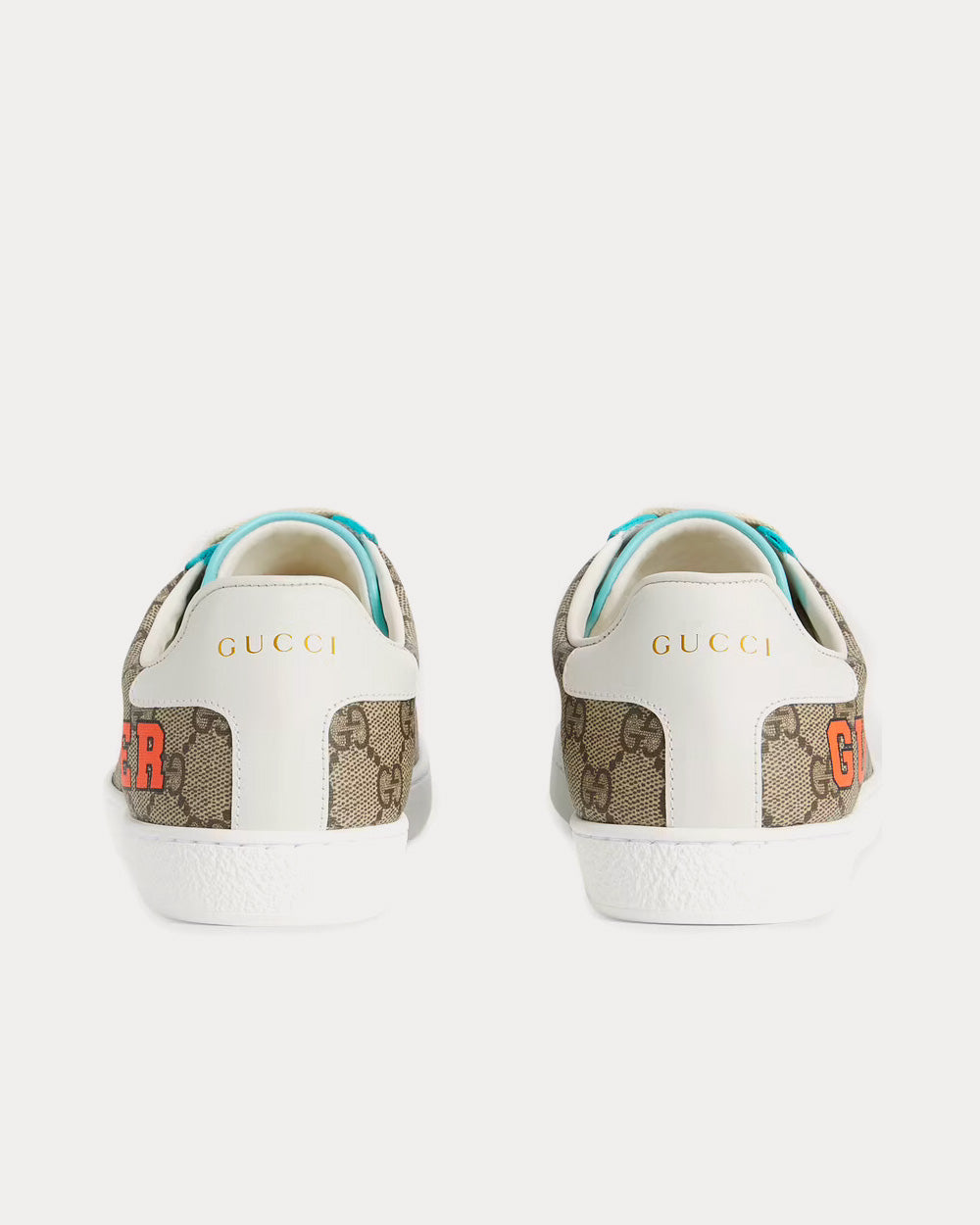 Gucci Tiger Ace Beige / Ebony GG Supreme Low Top Sneakers - 4