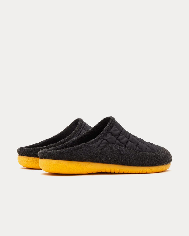 Gurus Room Cadiz Mule Black / Yellow Slip Ons - 3