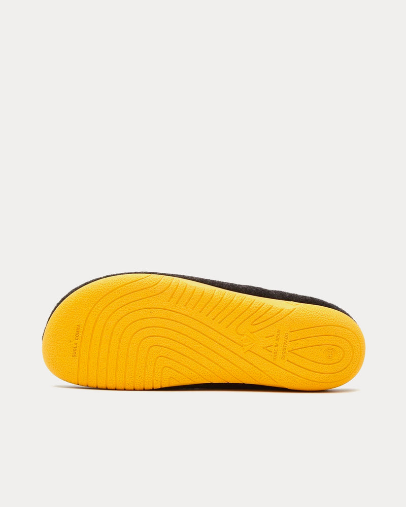 Gurus Room Cadiz Mule Black / Yellow Slip Ons - 4