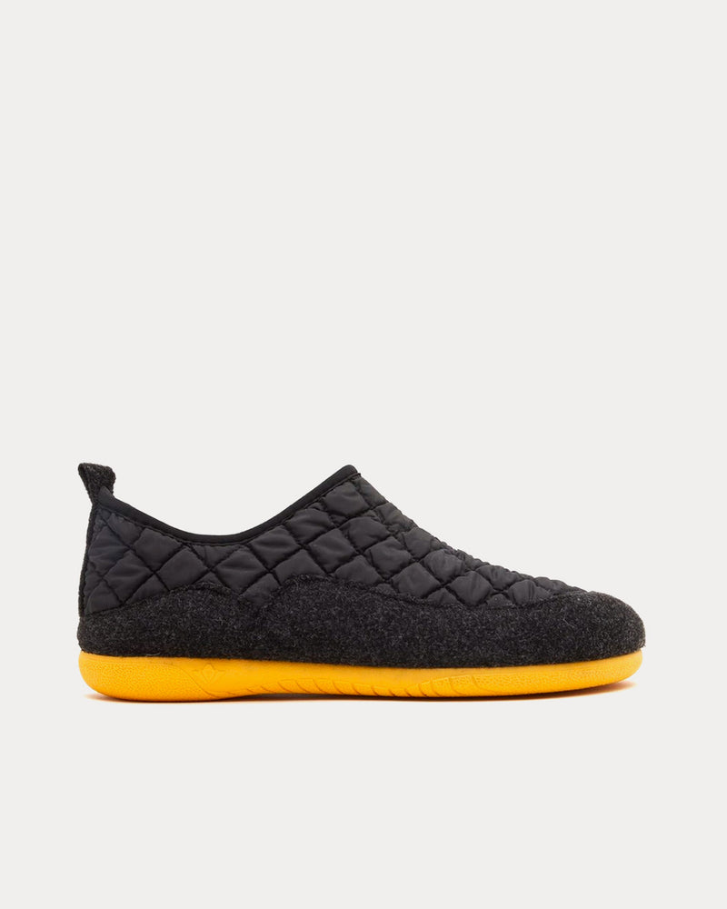 Gurus Room Valencia Black / Yellow Slip Ons - 1