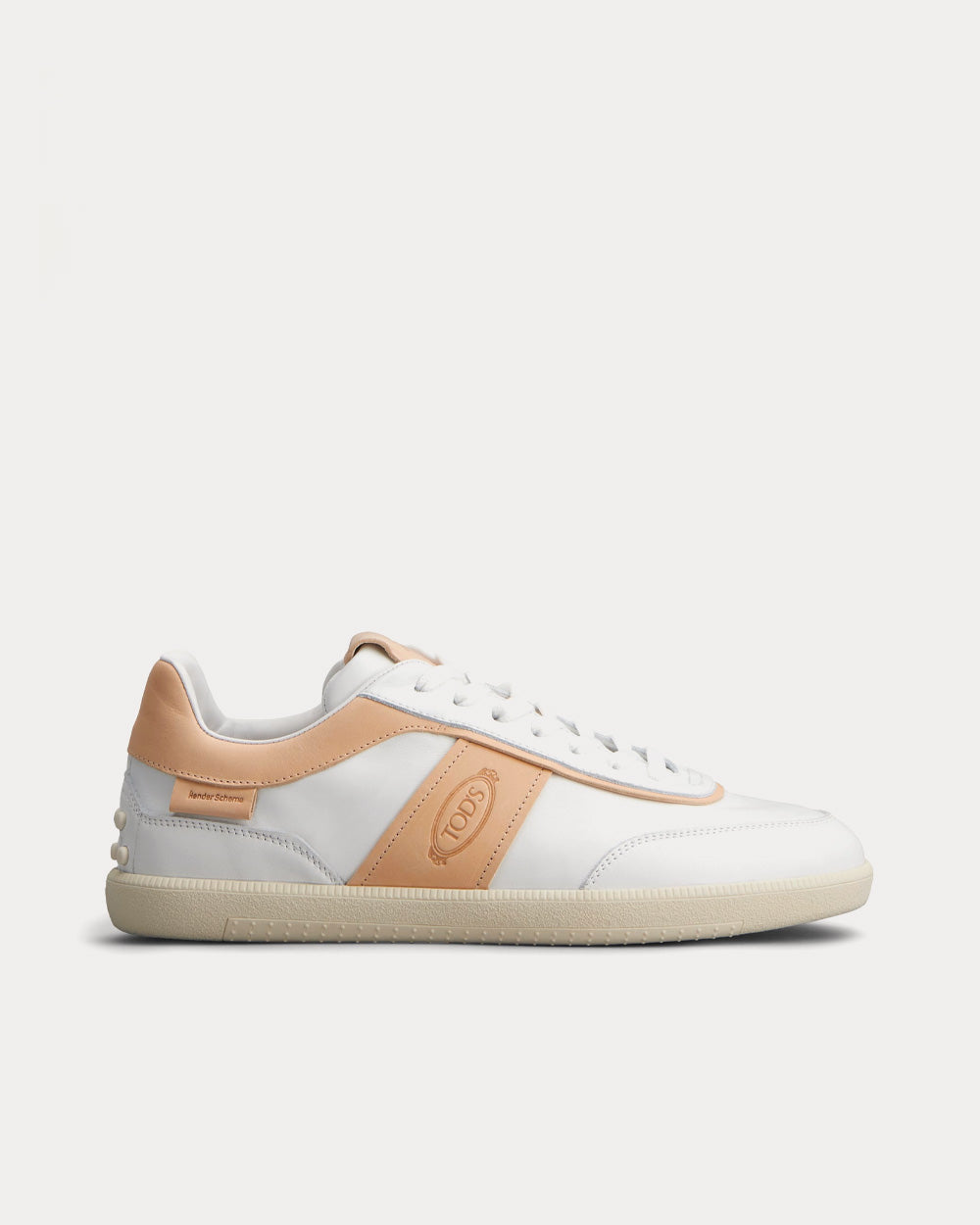 Tod's x Hender Scheme Tabs Leather White / Beige Low Top Sneakers - 1