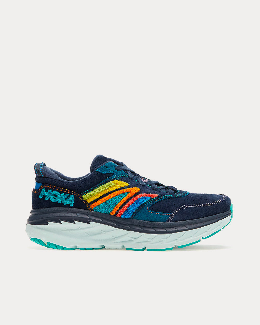 Hoka Bondi L Embroidery Outer Space / Atlantis Running Shoes - 1