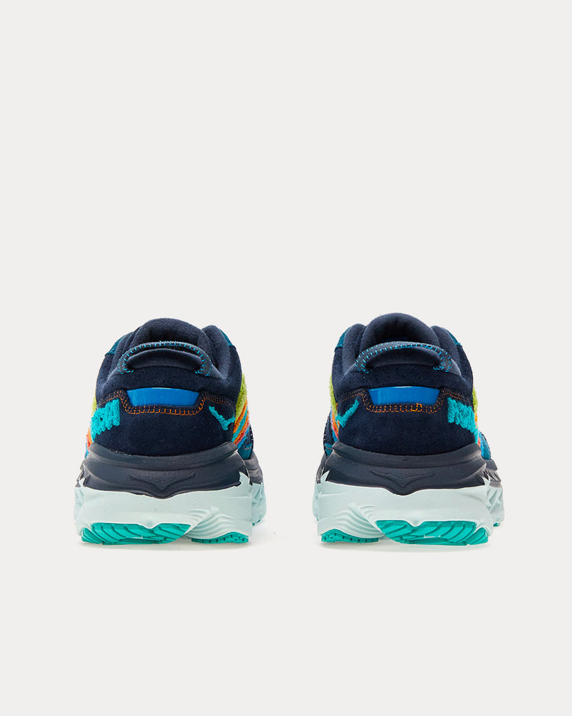Hoka Bondi L Embroidery Outer Space / Atlantis Running Shoes - Sneak in ...