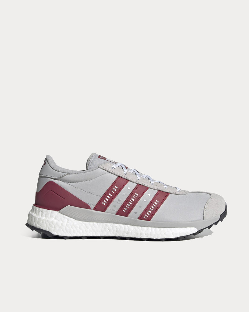 Adidas x Human Made Country Grey Two / Collegiate Burgundy / Core Black Low Top Sneakers - 1