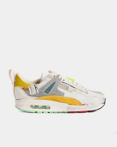 Helen Kirkum Voyage Run Worn White / Mustard / Mint Low Top Sneakers