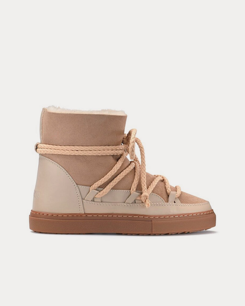 INUIKII Classic Suede Beige High Top Sneakers - 1