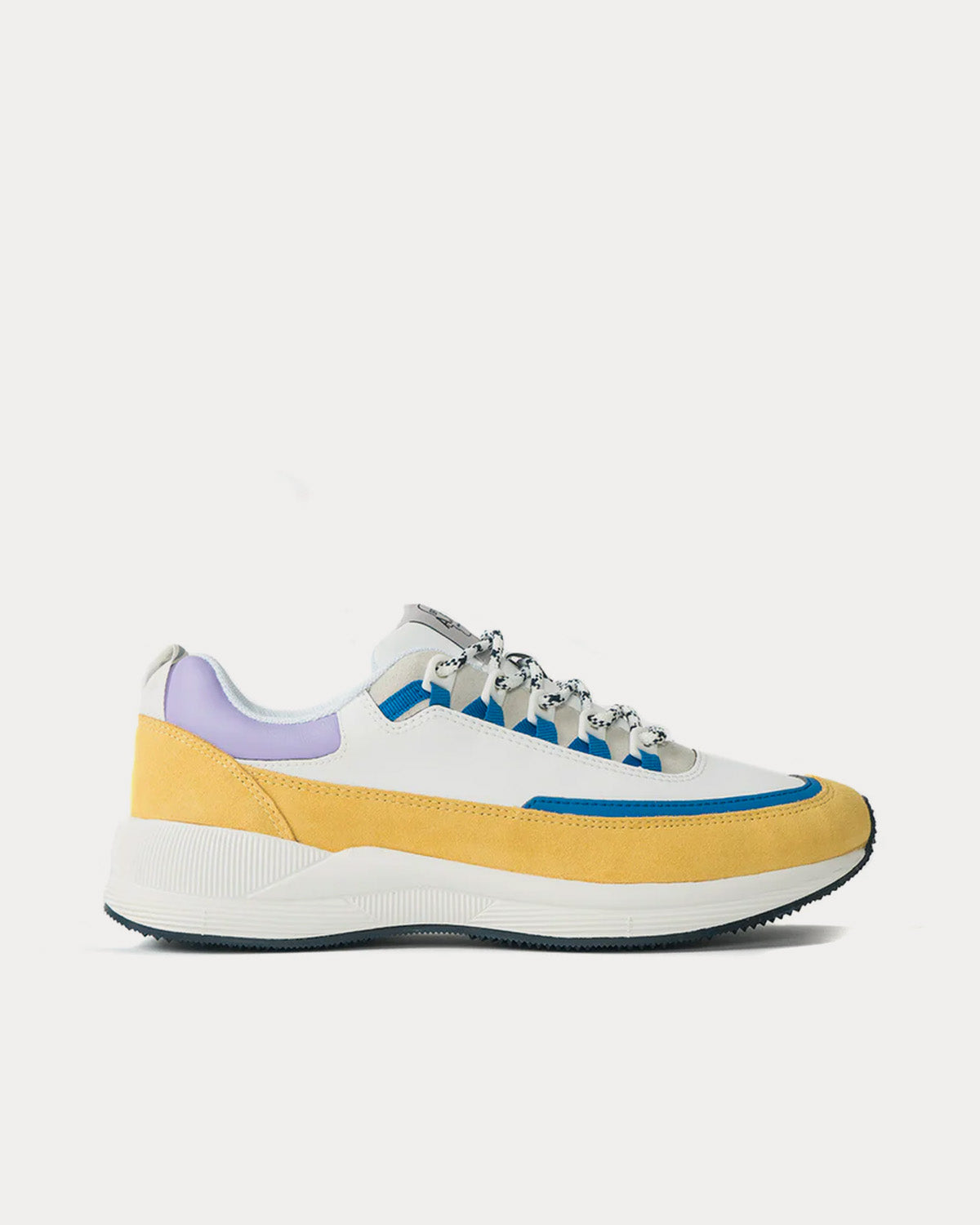 A.P.C. x Brain Dead Jay White / Yellow / Blue Low Top Sneakers - 1