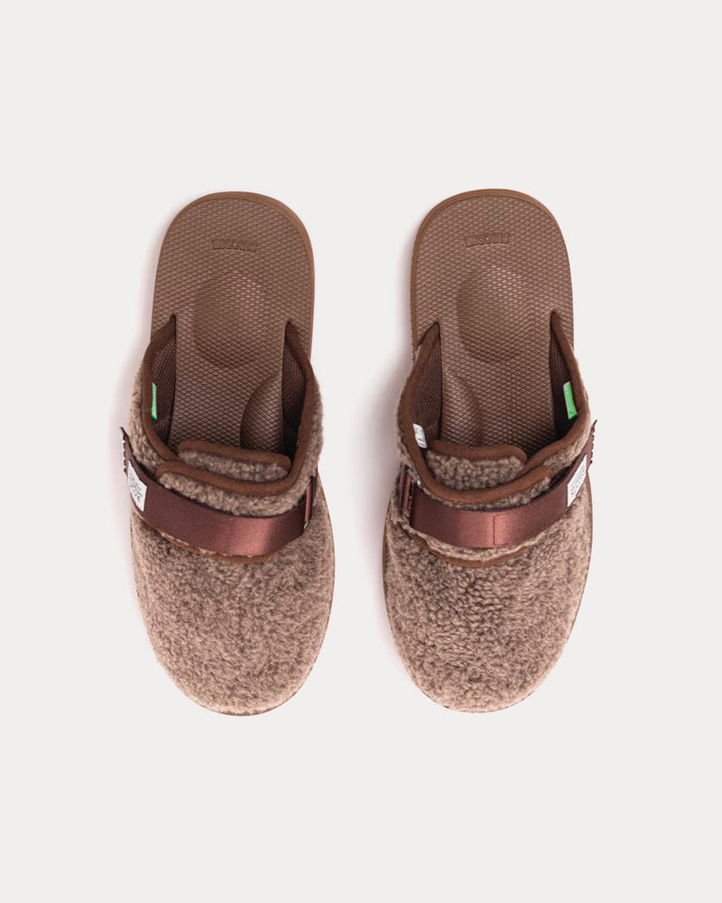 Suicoke x John Elliott Zavo Polar Fleece Oak Slides - 2