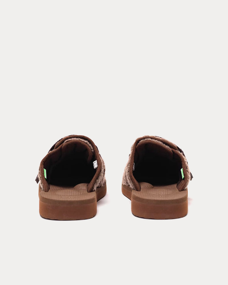 Suicoke x John Elliott Zavo Polar Fleece Oak Slides - 4