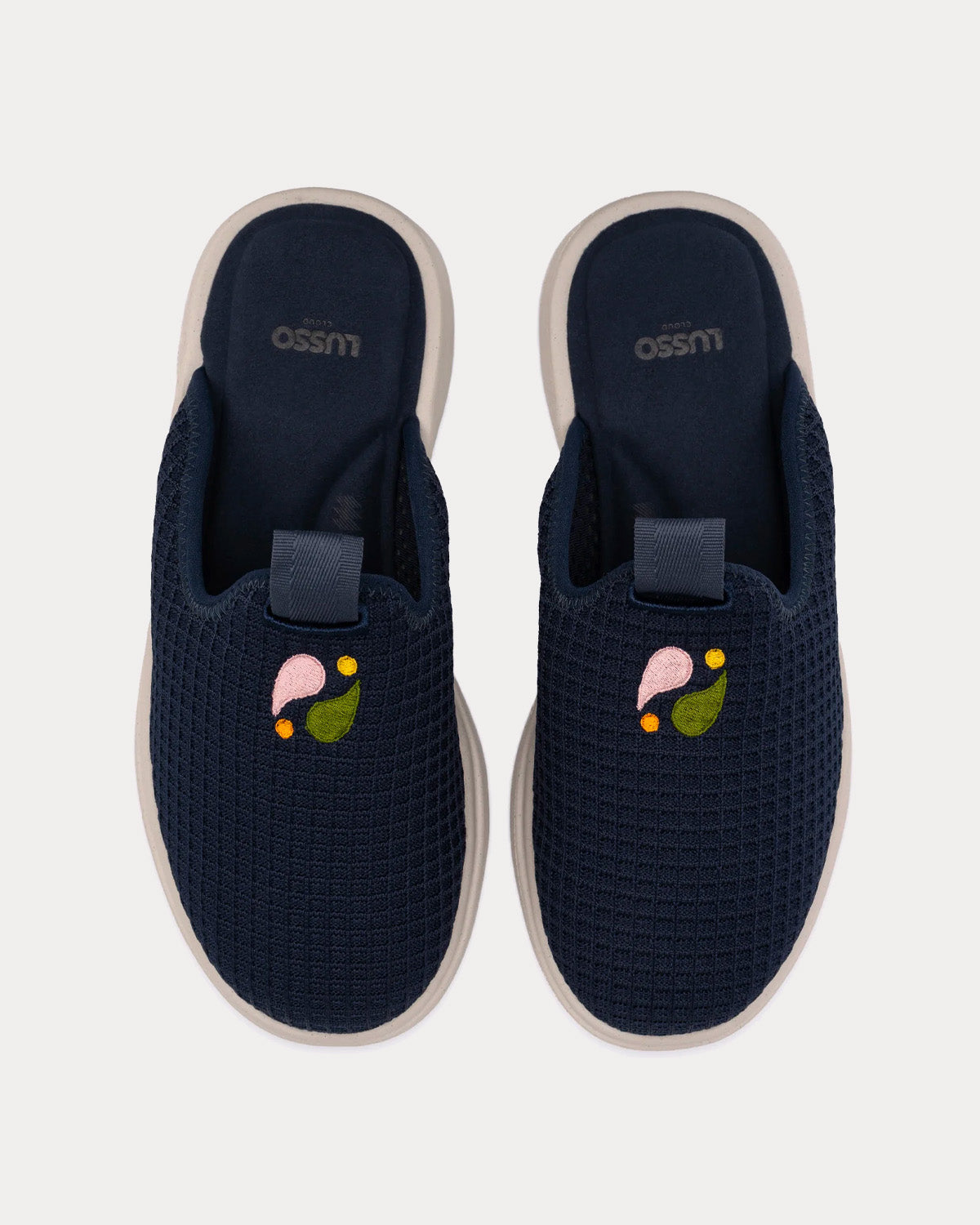 Lusso Cloud x Jolie Pelli Navy Slip Ons - 2