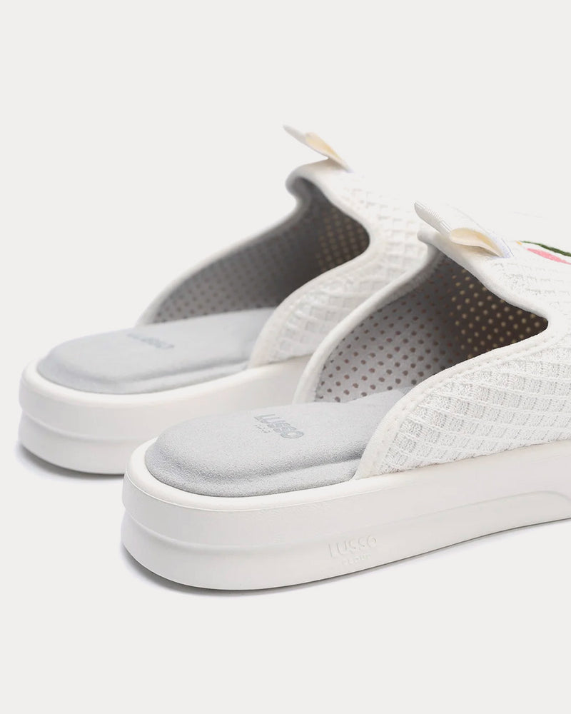 Lusso Cloud x Jolie Pelli White Slip Ons - 3