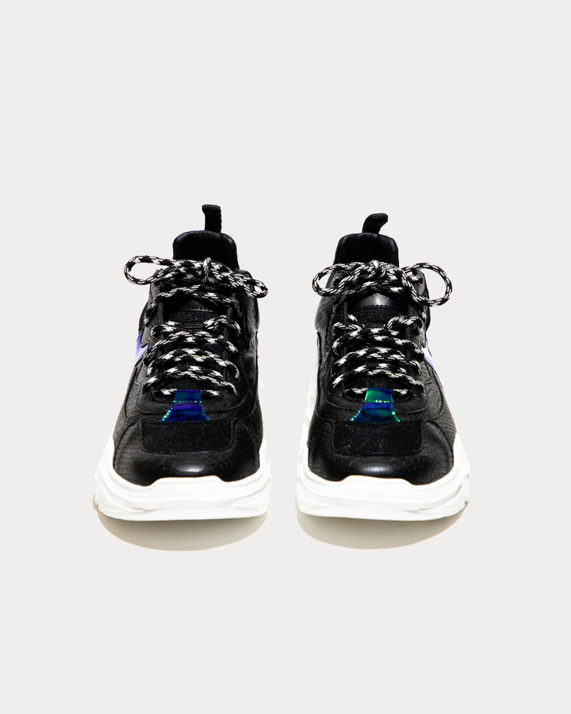 John Geiger 003 Python Black Low Top Sneakers - 3