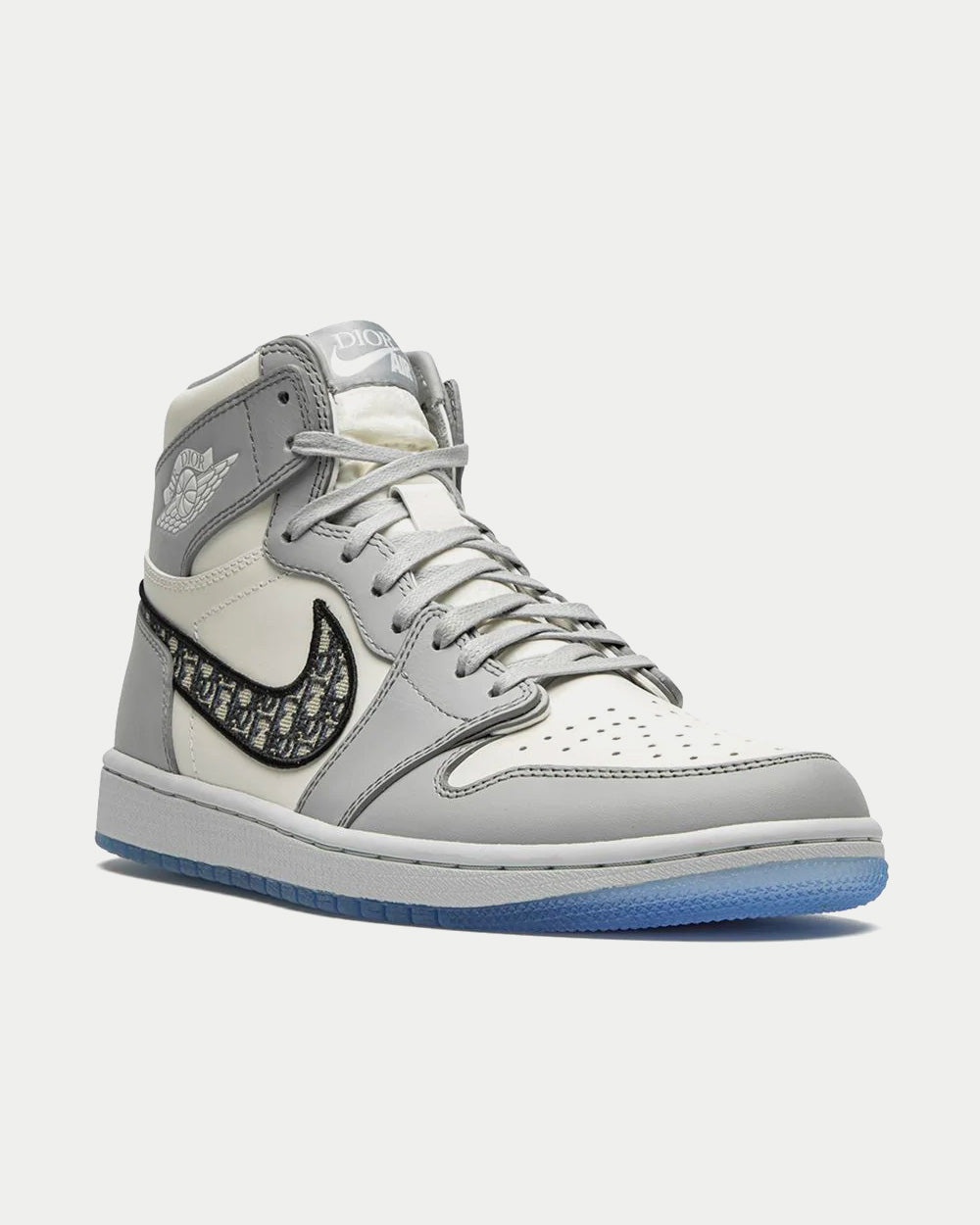 Jordan x Dior Air Jordan 1 Grey High Top Sneakers - 2