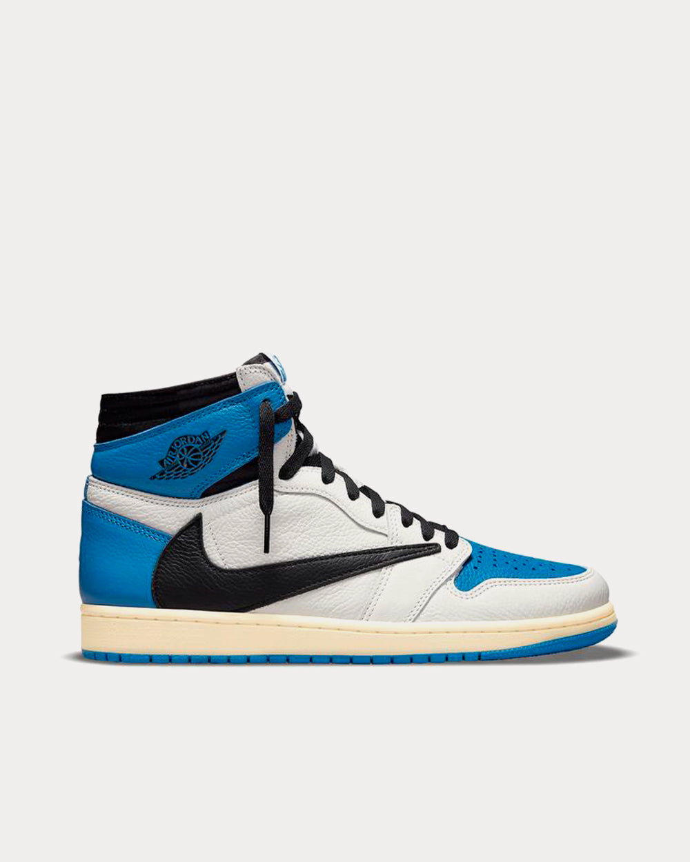 Nike x Travis Scott x Fragment Design Jordan 1 High OG SP Military Blue High Top Sneakers - 1