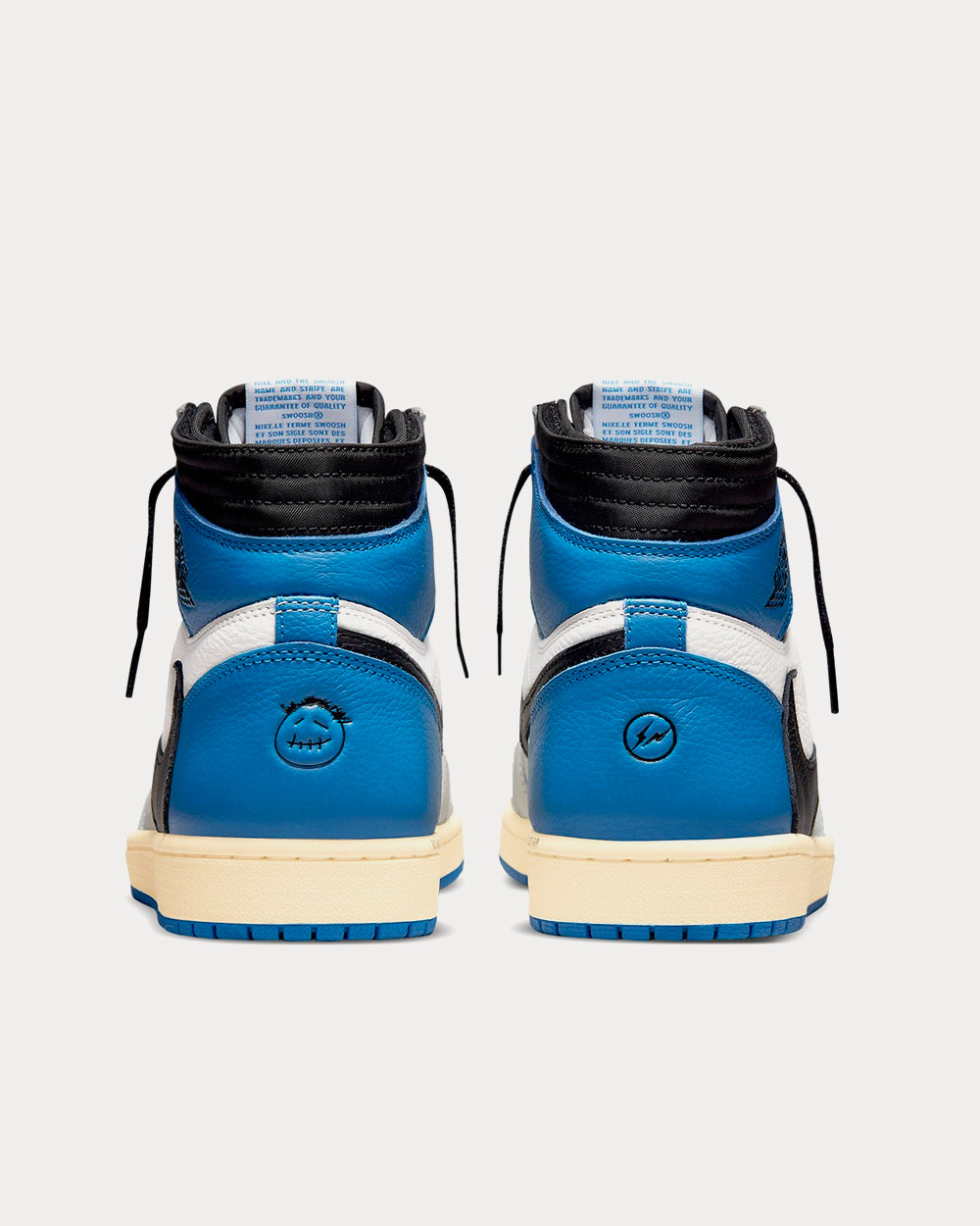 Nike x Travis Scott x Fragment Design Jordan 1 High OG SP Military Blue High Top Sneakers - 4