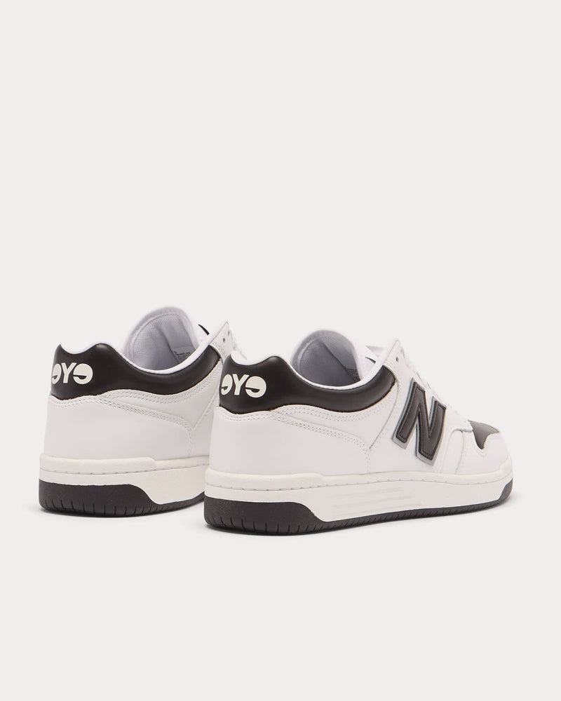 New Balance x Junya Watanabe BB480 Leather White Low Top Sneakers - 3