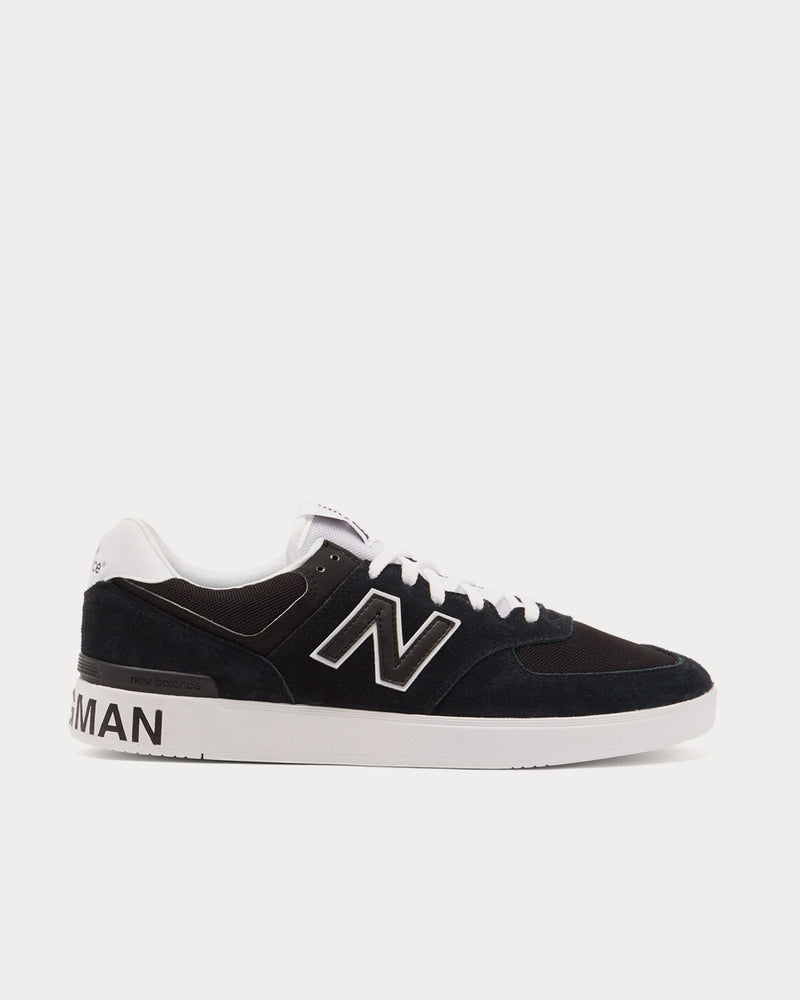 New Balance x Junya Watanabe AM574 Suede Black Low Top Sneakers - 1