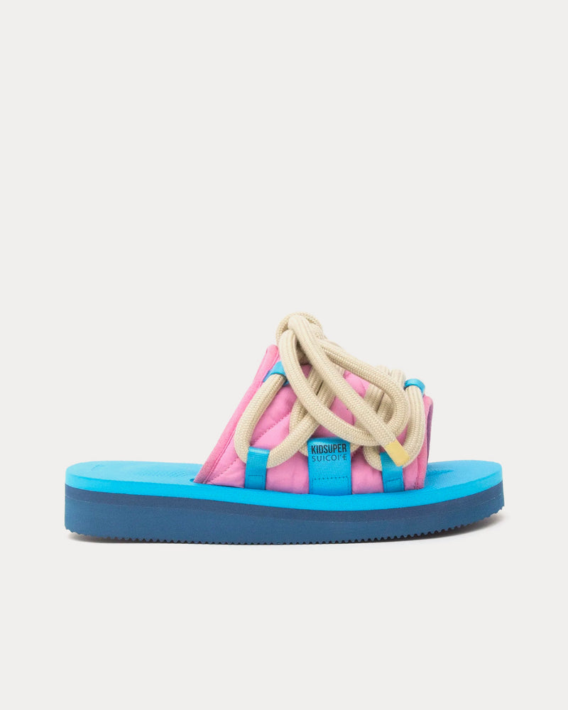 Suicoke x KidSuper Moto Blue / Pink Sandals - 1